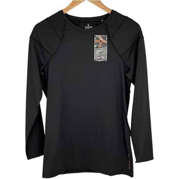 NWT Tommie Copper Shirt Shoulder Support Black Size XL Compression Long Sleeve - Picture 1 of 10